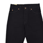 1990's Deadstock Levi's 518 Black Denim Pants... W32 L32
