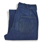 1940's USNAVY WW2 DENIM TROUSERS METAL BUTTON... W32