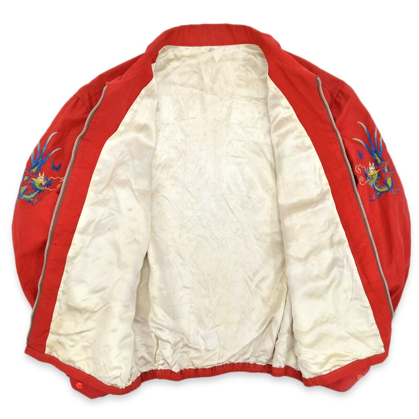 1960s VIETNAM SOUVENIR JACKET (Vietnamese souvenir jacket) Red...