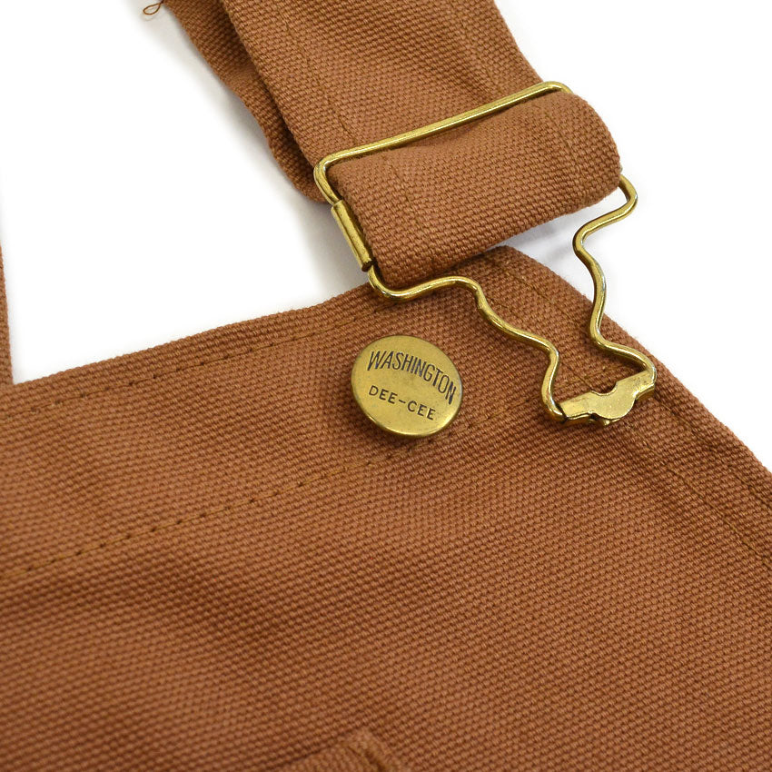 1960's~ DEADSTOCK WASHINGTON DEE CEE BROWN DUCK OVERALL...W42 L32