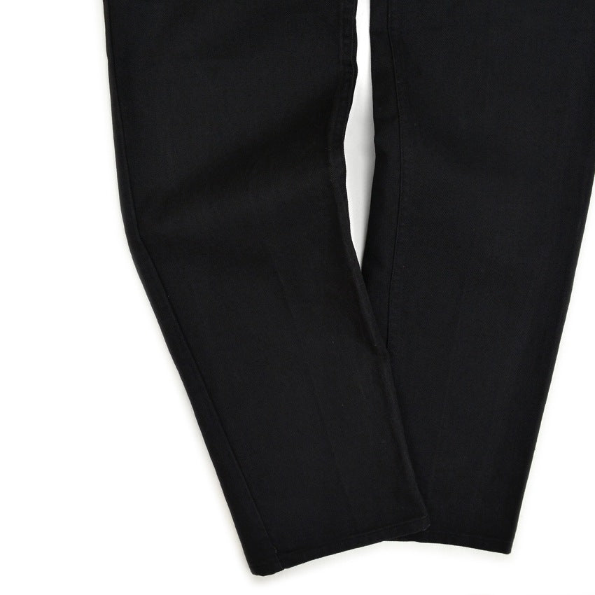 1960's LEVI'S 518 BIG-E BLACK Katsuragi COTTON TWILL PANTS... W32 L33