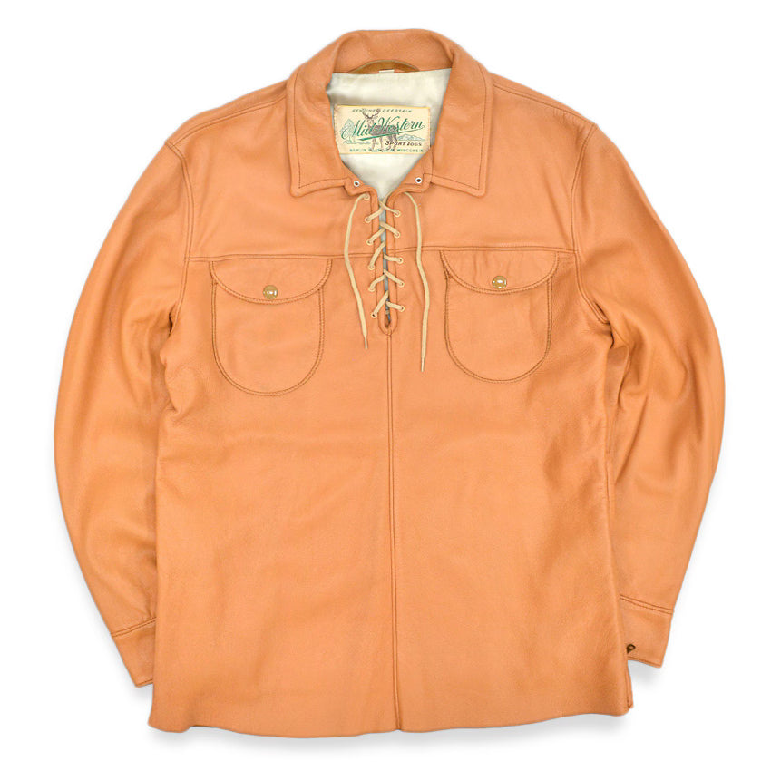 ~1960's MIDWESTERN SPORT TOGS DEERSKIN LEATHER SHIRT... 38