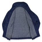 1940's U.S.NAVY WW2 SHAWL COLLAR DENIM JACKET BACK PAINT DARK ...