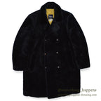 ~1960's Shanhouse BLACK FAKE FUR DOUBLE BREASTED COAT... 40