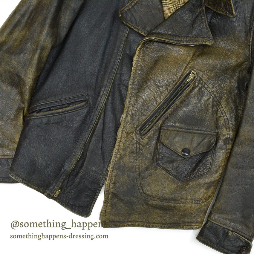 1930's TWO TONE HORSEHIDE LEATHER SPORTS JACKET ...