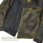 1930's TWO TONE HORSEHIDE LEATHER SPORTS JACKET ...