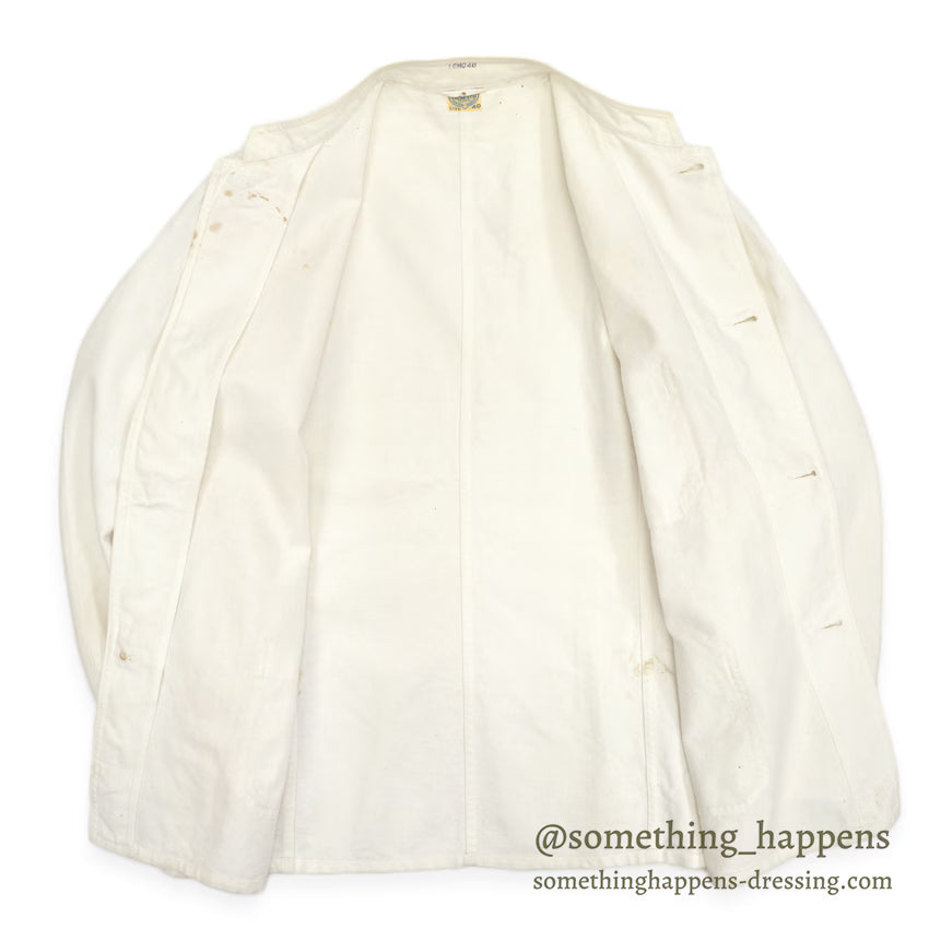 ~1930's ANGELICA JACKET CO. WHITE COVERALL CHANGE BUTTON... 40