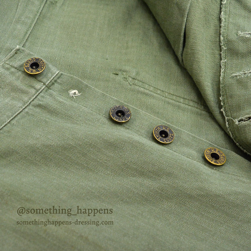 1940's USMC WW2 P-41 HBT TROUSERS...W33/L27