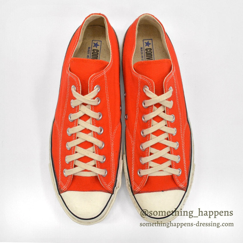 1970's DEADSTOCK CONVERSE CHUCK TAYLOR LO ORANGE... 12