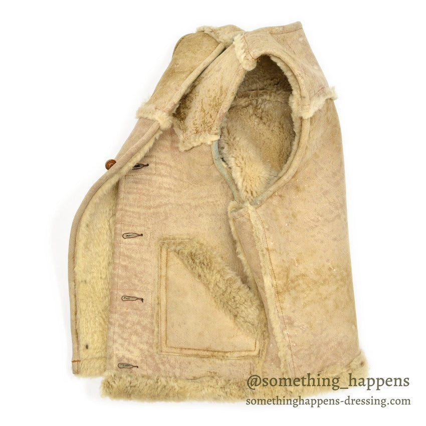 1970's SCHOTT SHEARLING VEST...42
