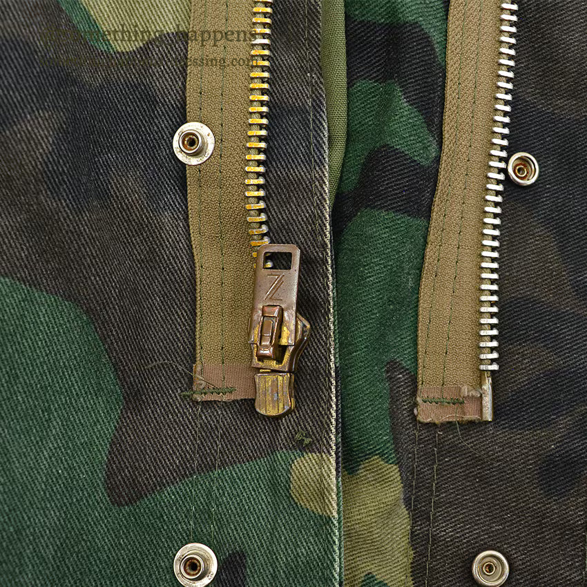 1980's M-65 WOODLAND TWILL CAMO JACKET... SMALL