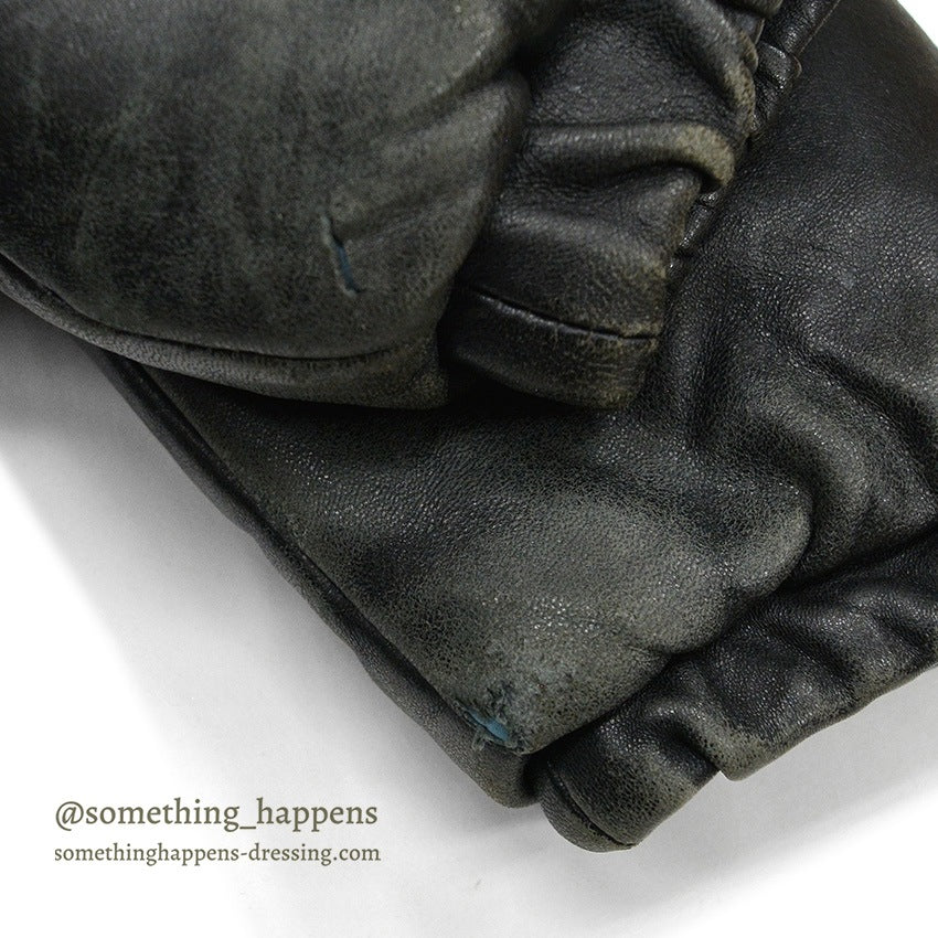 1990's SCHOTT LEATHER DOWN JACKET... 36