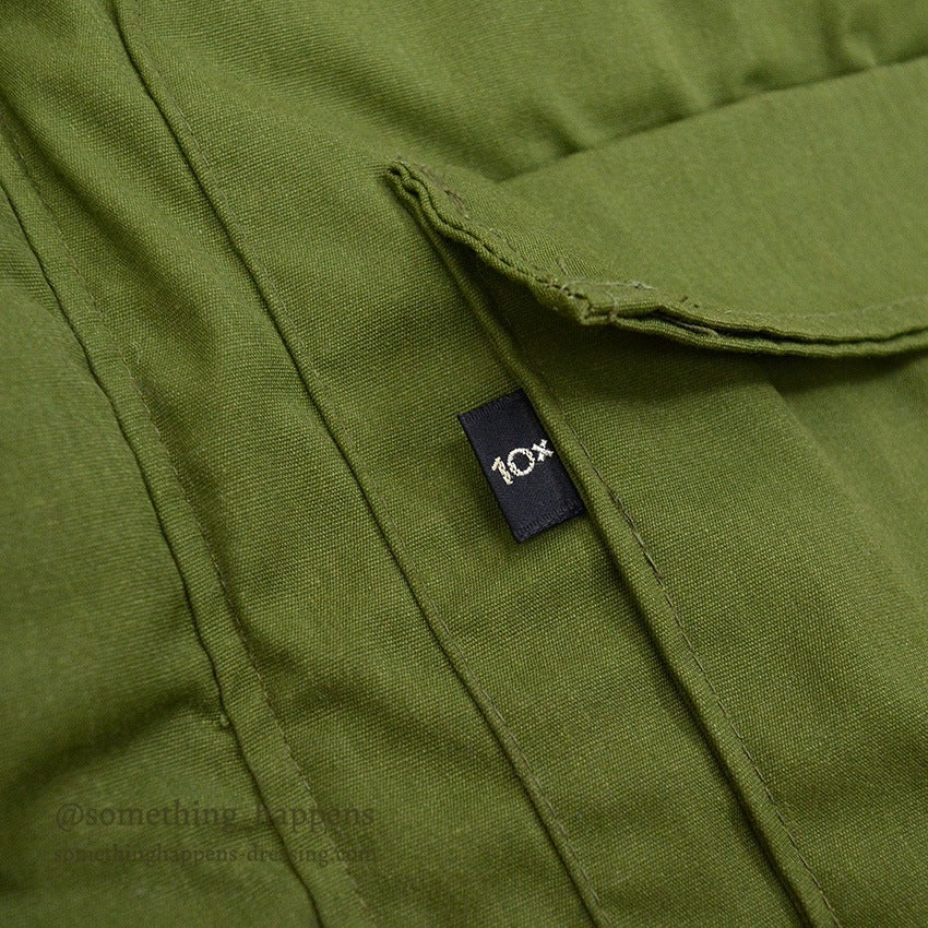 1970's 10X OLIVE GREEN HUNTING DOWN COAT...S
