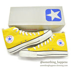 1980's DEADSTOCK CONVERSE ALLSTAR YELLOW HI WITH BOX... 8
