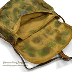 1940's~ WW2 ERA HAND PAINTED CAMO CANVAS BAG...