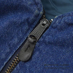 1980's~ HOPE MANUFACTURING, INC. MA-1 DENIM/NYLON FLIGHT JACKET ... L
