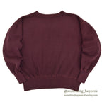 1940's~ CHAMPION CREWNECK BLANK SWEAT SHIRT MAROON ... LARGE