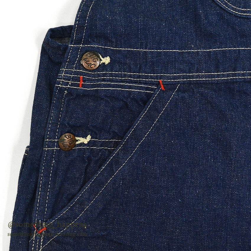 1950's BIGMAC PENNEY'S DENIM OVERALL DARK... W42/L27