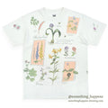 1990's REL-E-VANT PRODUCTS BOTANICAL ART PRINT T-SHIRT ... M