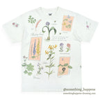 1990's REL-E-VANT PRODUCTS BOTANICAL ART PRINT T-SHIRT ... M