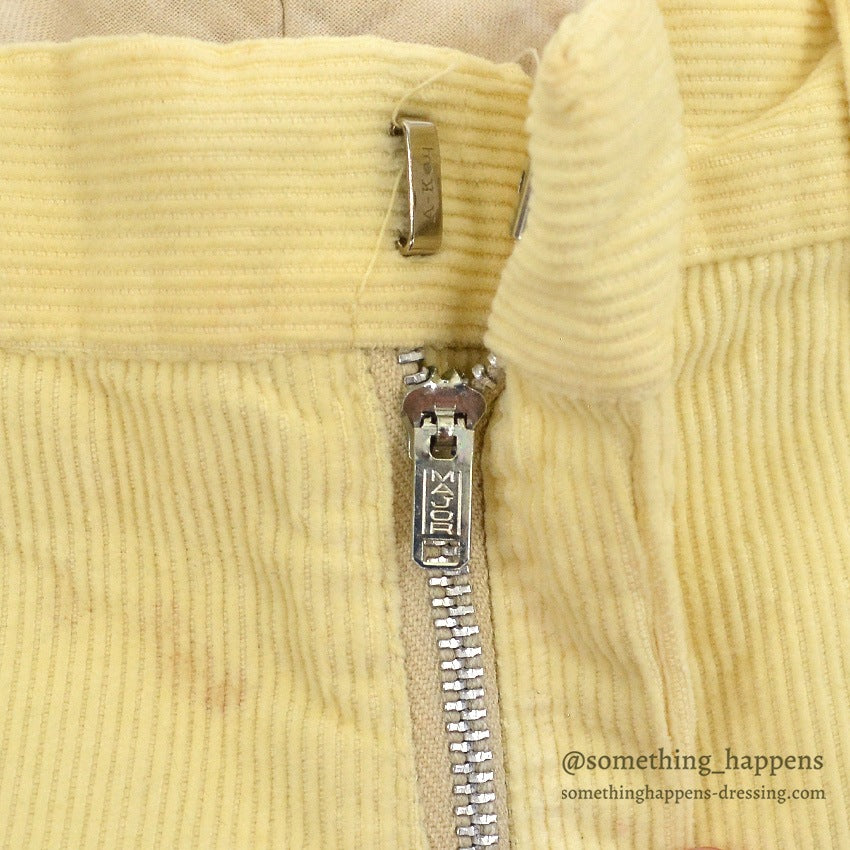 1960's PURDUE UNIVERSITY SENIOR CORDS HAND PAINTED PANTS TRIANGLE... W31/L30