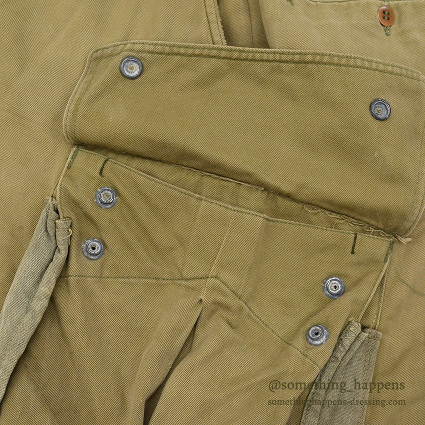 1940's USARMY WW2 M-1942 AIR BORNE JUMP TROUSERS D-DAY MODIFIED... W32/L31