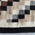 1940's~ NAVAJO RUG DOUBLE DIAMONDS PATTERN ... 145cm/78cm