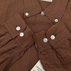 1950's~ DEADSTOCK COLEBROOKE BROWN/BLACK PIN CHECK L/S SHIRT... L