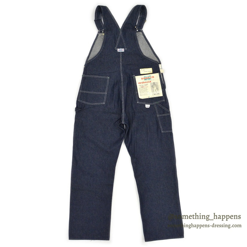 1970's DEADSTOCK RUGGED DENIM OVERALL... W36/L34