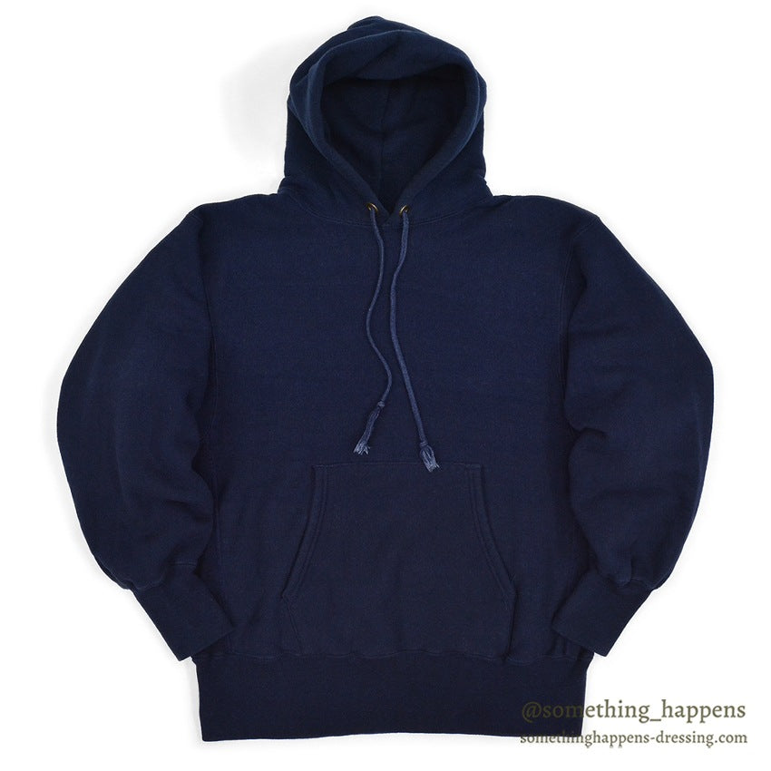 1970's CHAMPION NAVY BLANK REVERSE WEAVE SWEAT PARKA MINT... M