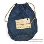 1910's USARMY WW1 ERA BLUE DENIM BARRACKS BAG PATCH...