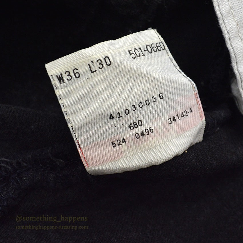 1990's Levi's 501 BLACK DENIM PANTS... W36 L30