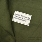 1960's DEADSTOCK USARMY TROUSERS, MEN'S, COTTON SATEEN OG107 ... MEDIUM