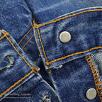 1960's SEARS INDIGO DENIM PANTS...W31/L30