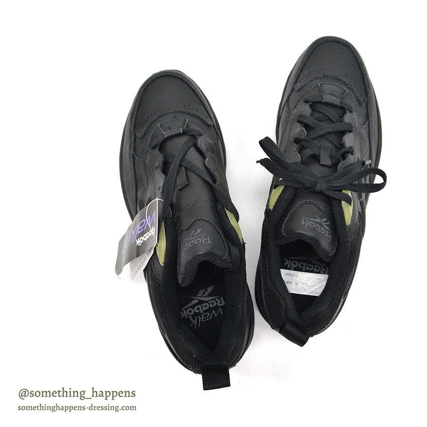 1990's DEADSTOCK REEBOK REJUVENATION BLACK LEATHER SHOES... 27.0cm