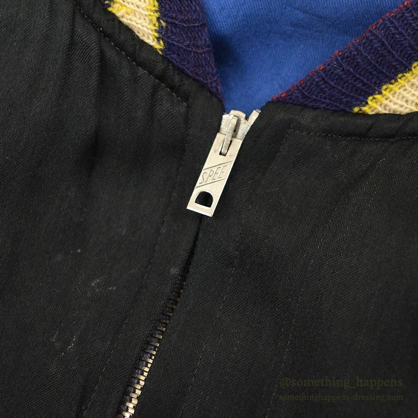 1950s JAPAN SOUVENIR JACKET (Sukajan) - Tiger/Eagle design with speed zipper... Fits like XL