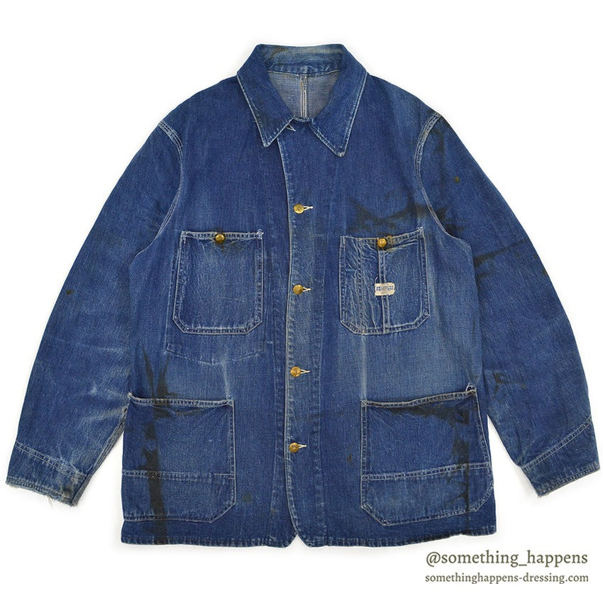 1950's HERCULES DENIM COVERALL GOOD FADED...