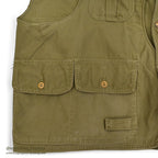 1950's LLBEAN FISHING VEST HALF MOON POCKET...