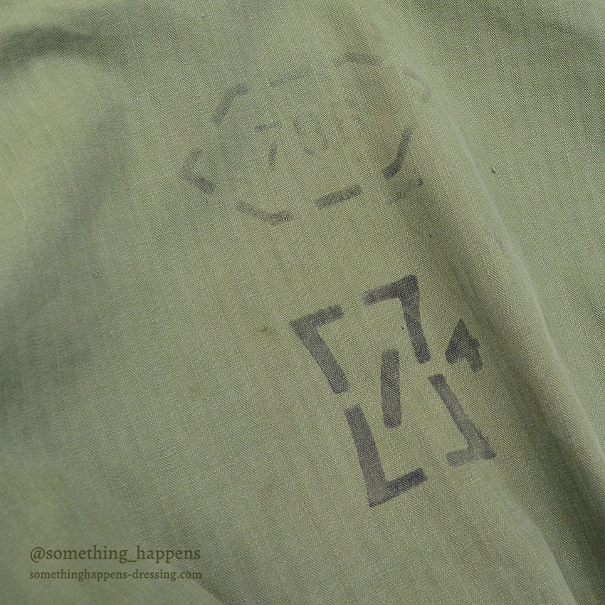 1940's U.S.ARMY WW2 M-43 HBT JACKET / STENCIL ON THE BACK ...