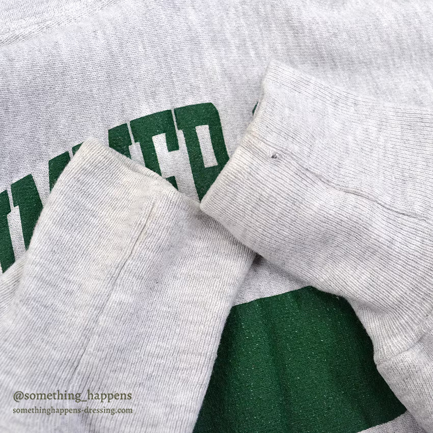 1990's CHAMPION REVERSE WEAVE SWEAT PARKA / TWO SIDED PRINT... L