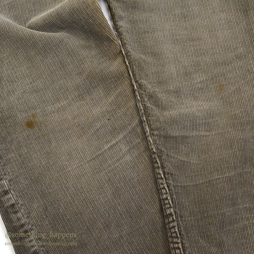 1960's Lee Leens CORDUROY PANTS / TAPERED LEG ... W36/L29