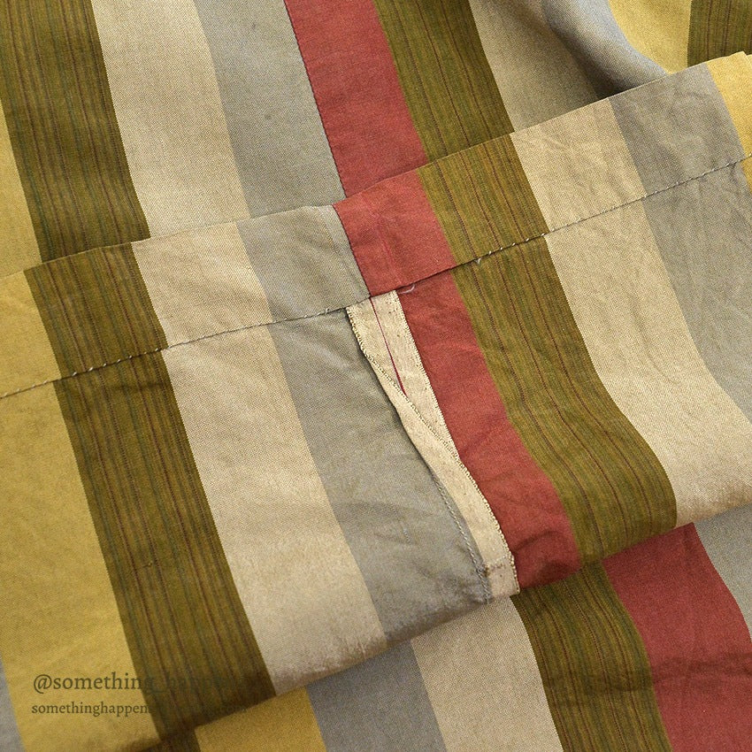 1950's~ OLD MULTI COLOR STRIPE PULLOVER SHIRT...