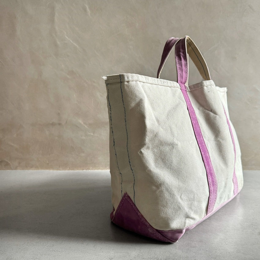 1980's LLBEAN BOAT AND TOTE / PINK... LARGE
