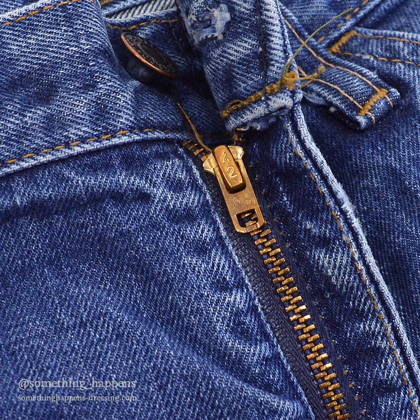 1970's Levi's 646 DENIM PANTS / SLIM MODIFIED ... W33/L30