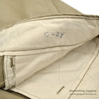 1950's U.S.ARMY TROUSERS, COTTON, KHAKI 1945 ... W34/L29