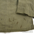 1940's U.S.ARMY WW2 M-43 HBT JACKET / UNUSUAL METAL BUTTON ... 38R