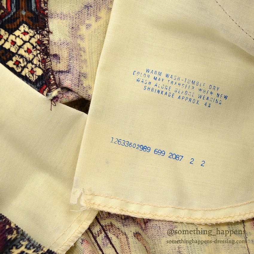1970's DEADSTOCK Levi's PRINT CORDUROY PANTS ... W36/L31