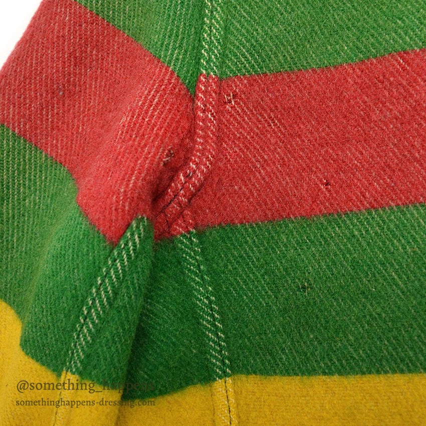 1930's ZERO KING STRIPED WOOL BLANKET JACKET / SHORT STYLE ...