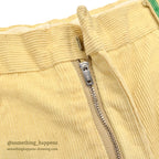 1970's KAZOO SENIOR CORDS HAND PAINTED '70 PANTS / AMAZING DRAWING ... W30/L29