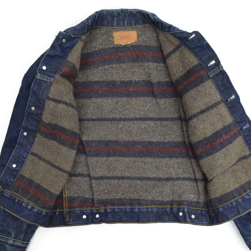 60s Levi's 70505-0317 BIG-E Dark Navy Blanket... Size 38